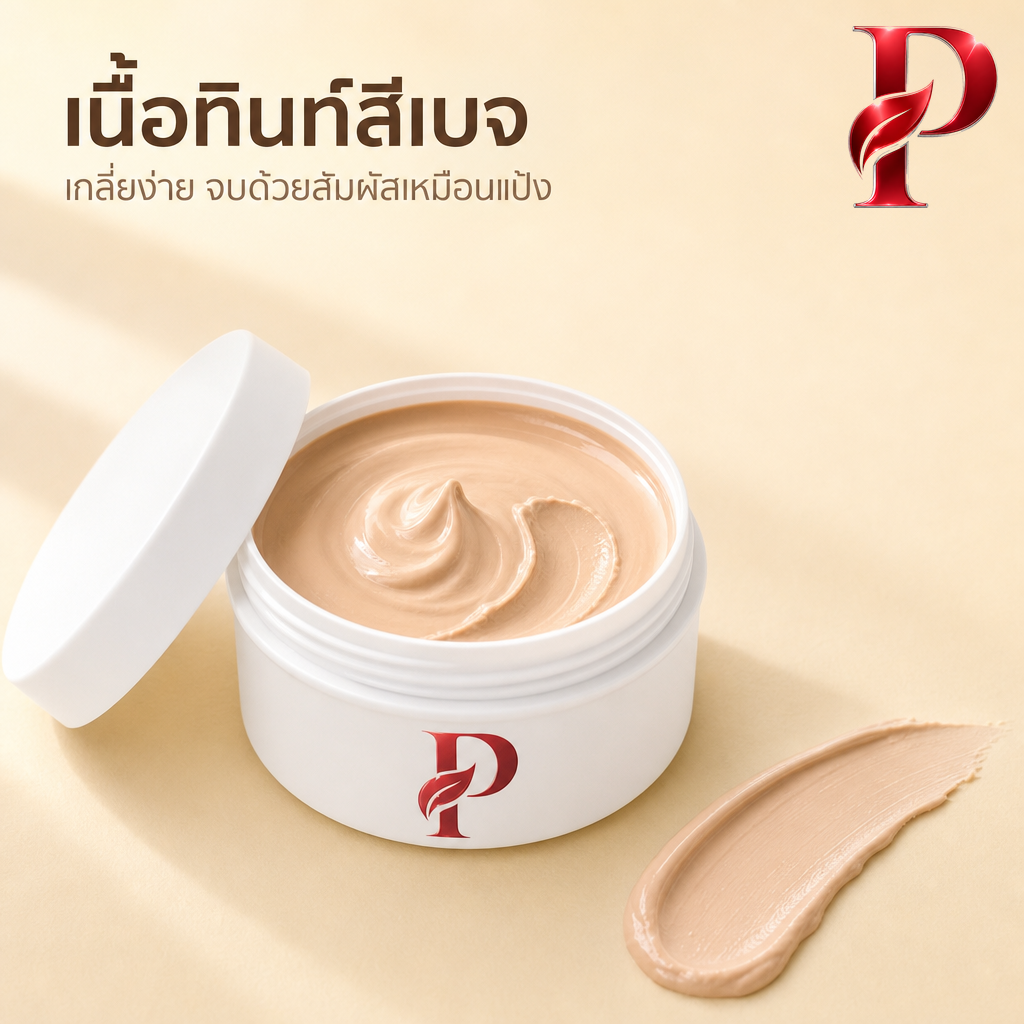 เนื้อครีมกันแดดแป้งทินท์ SPF50 PA+++ กันน้ำกันเหงื่อ ไม่ติดแมส (ขายเนื้อบัลค์ / รับผลิตในแบรนด์คุณ) รูปที่ 2