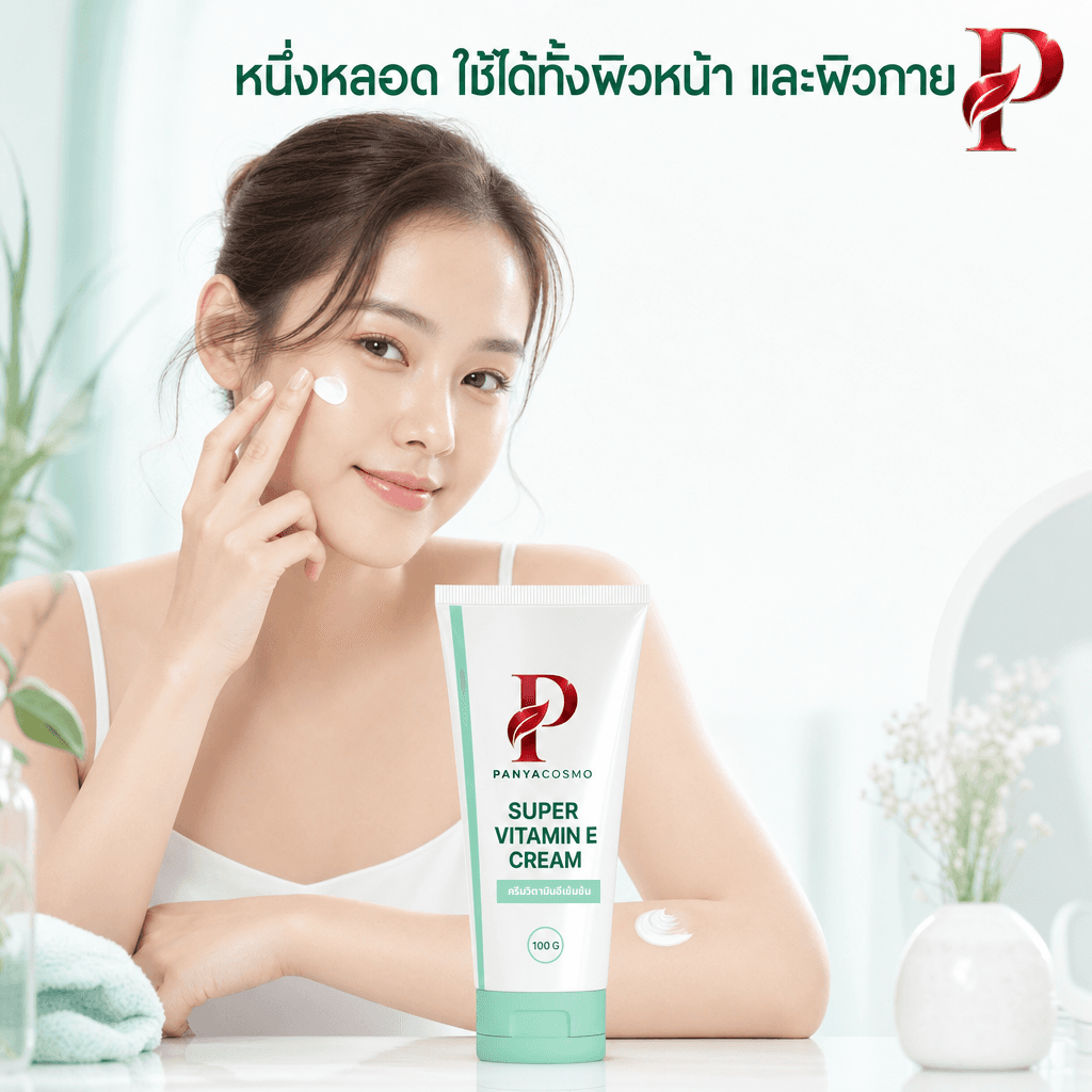 เนื้อครีมวิตามินอีเข้มข้น 10% ซูเปอร์ วิตามินอี ครีม (ขายเนื้อบัลค์ / รับผลิตในแบรนด์คุณ) รูปที่ 5