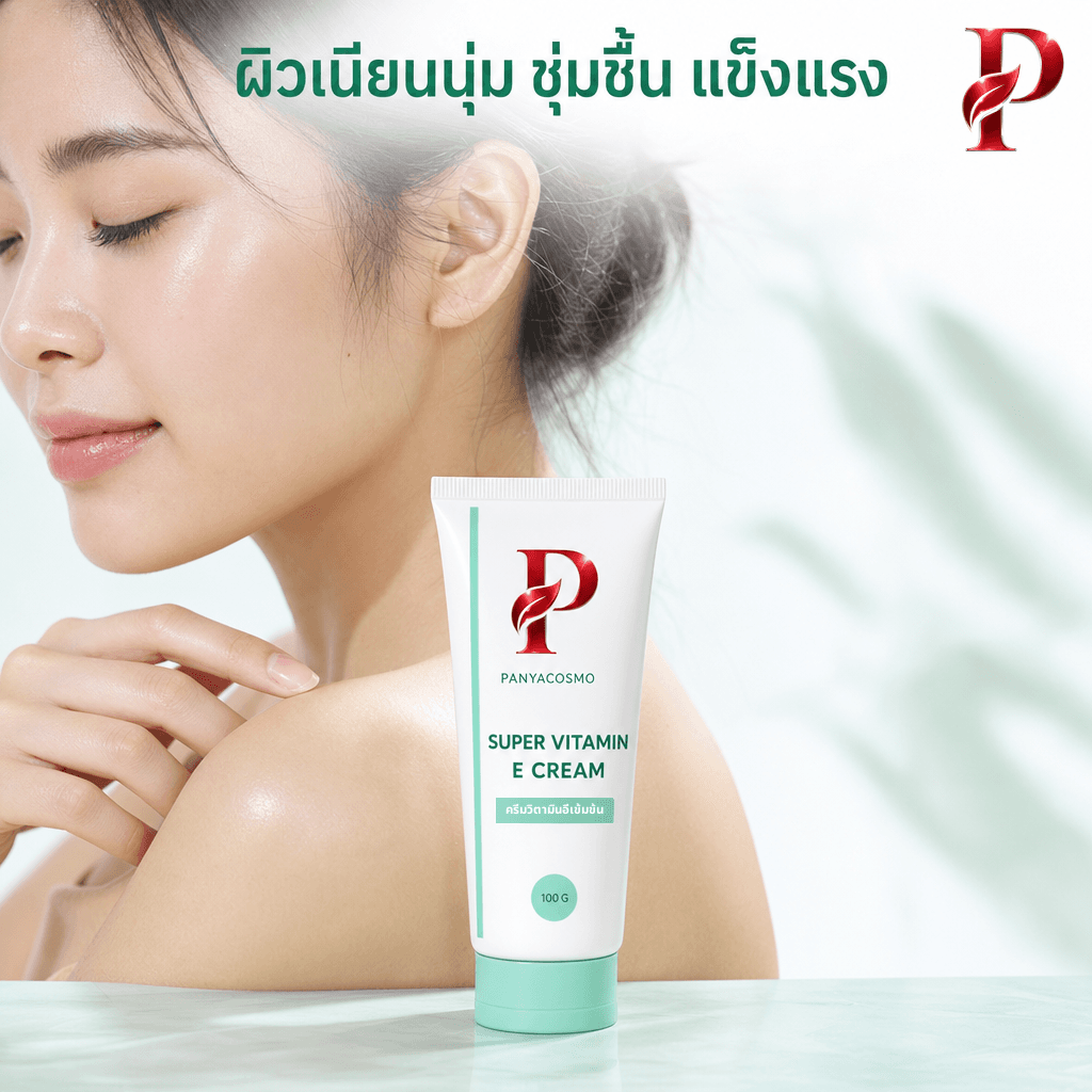 เนื้อครีมวิตามินอีเข้มข้น 10% ซูเปอร์ วิตามินอี ครีม (ขายเนื้อบัลค์ / รับผลิตในแบรนด์คุณ) รูปที่ 6