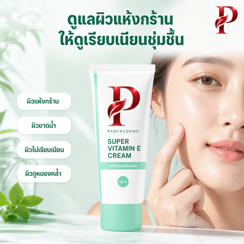 เนื้อครีมบำรุงผิวผสมวิตามินอี ซูเปอร์ วิตามินอี ครีม (ขายเนื้อบัลค์ / รับผลิตในแบรนด์คุณ) รูปที่ 3