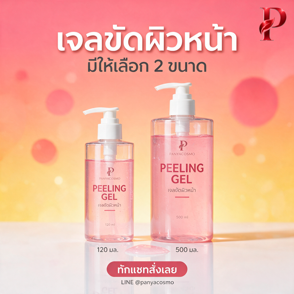 เจลขัดผิวหน้า ผลัดผิวเก่า (พีลลิ่ง เจล) ขนาด 120 / 500 มล. (พร้อมบรรจุขวด / รับผลิตในแบรนด์คุณ) รูปที่ 6