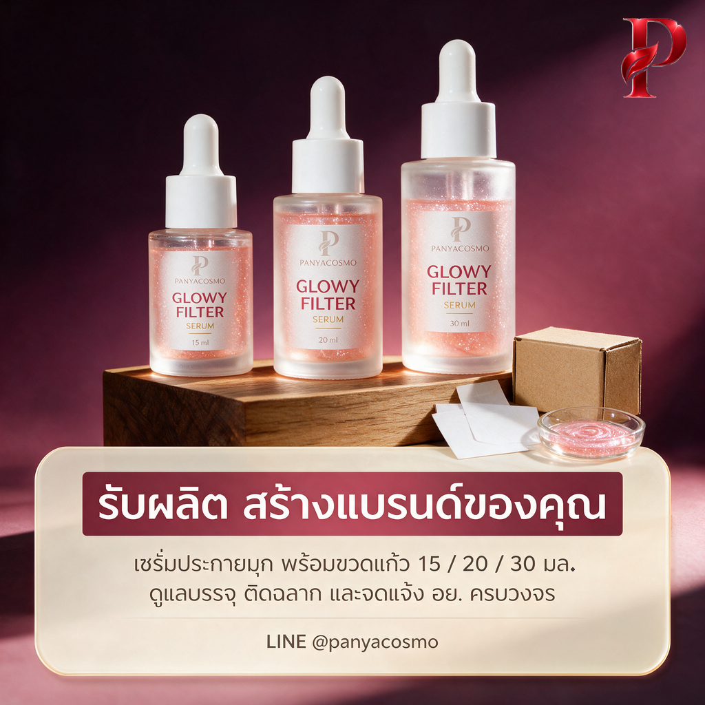 เซรั่มฟิลเตอร์ผิวโกลว์ โกลว์วี่ ฟิลเตอร์ เซรั่ม ขนาด 15 / 20 / 30 มล. (พร้อมบรรจุขวด / รับผลิตในแบรนด์คุณ) รูปที่ 8