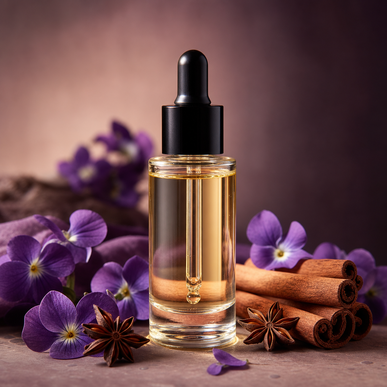หัวน้ำหอมกลิ่น ไวโอเล็ตและอบเชย (Violet and Cinnamon)